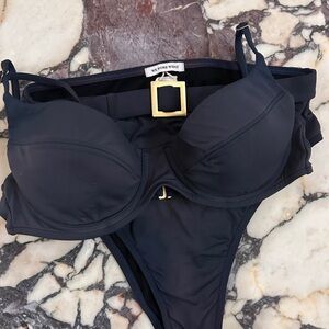 We Wore What Navy Bikini- small